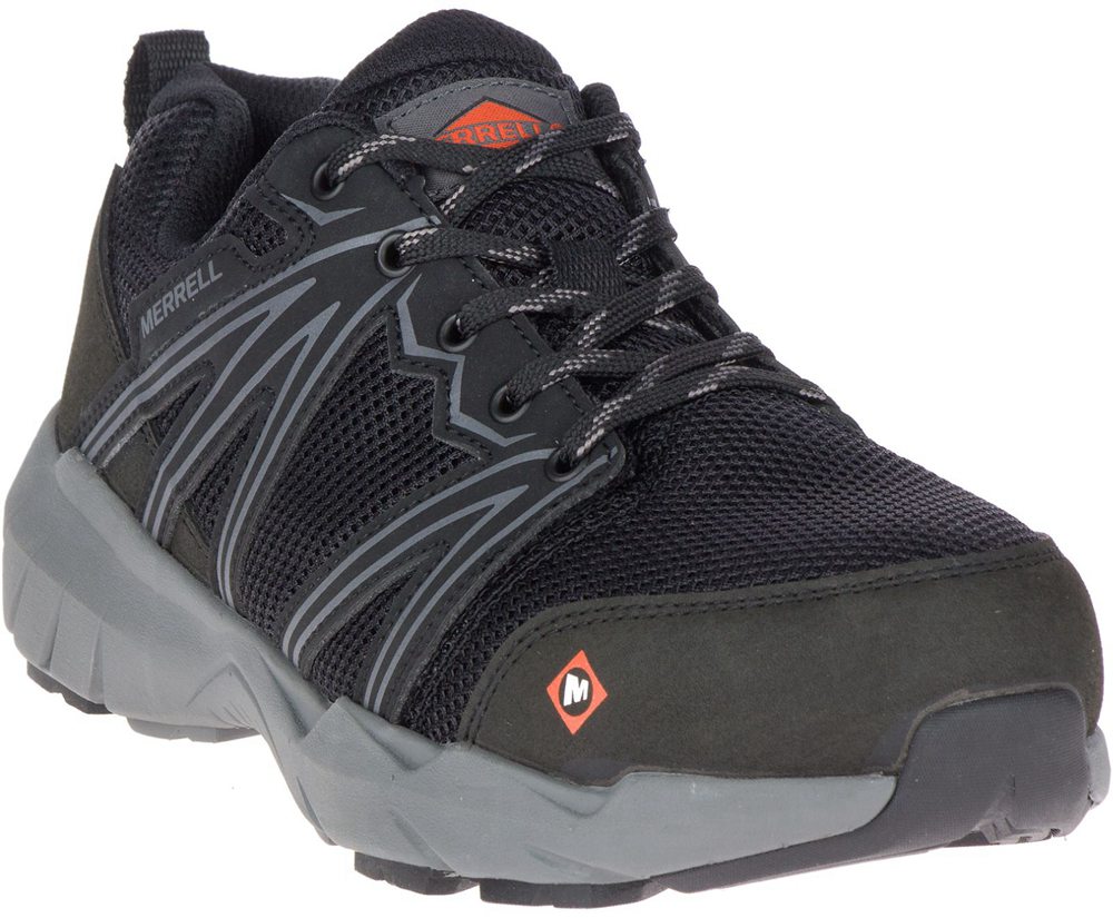 Tenis Senhora - Merrell Fullbench Superlite Alloy Toe Work - Pretas - KFO062945